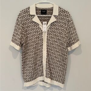 A&F Men Jacquard Pattern Top